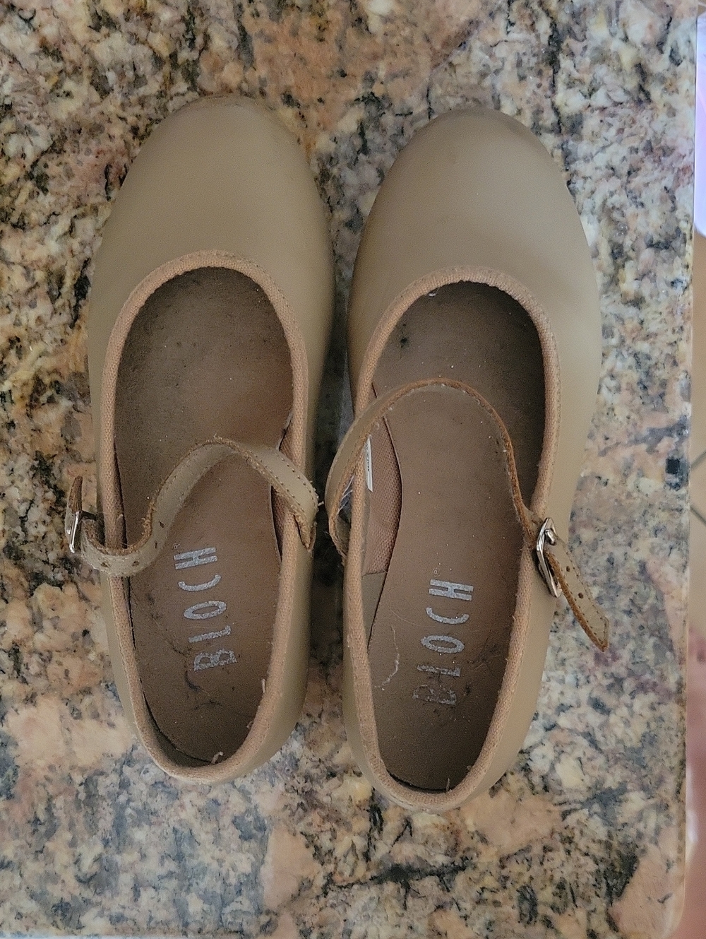 Bloch Girls' Tan Mary Jane Strap Dance Shoes SiE 12.5